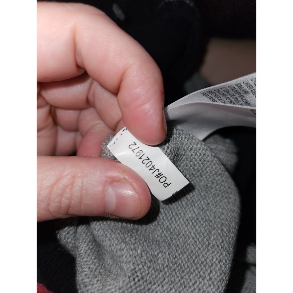 Nautica Jeans Sweater Mens XXL Blue Gray Striped Knit Pullover Cotton Patch Logo - Picture 9 of 9